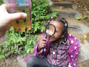 Maxilla pupil learning in the garden circa 2000s