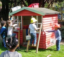 Children working together in the Maxilla garden circa 2010s