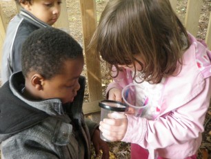 Children learning in the Maxilla garden circa 2010s